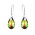 Sudraba auskari "Baroka III (Vitrail Medium)" ar Swarovski™ kristāliem
